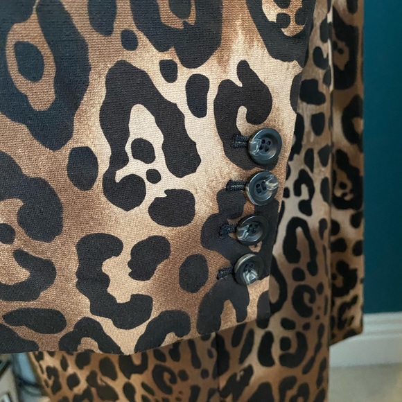 NWT CHICO’S BLACK LABEL ANIMAL PRINT COAT - Picture 6 of 8